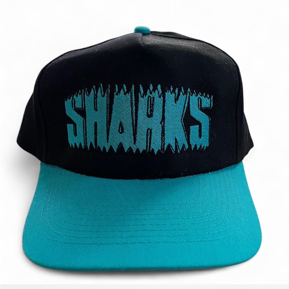 San Jose Sharks hat, cap San Jose Sharks, Larry June, Bay Area vintage